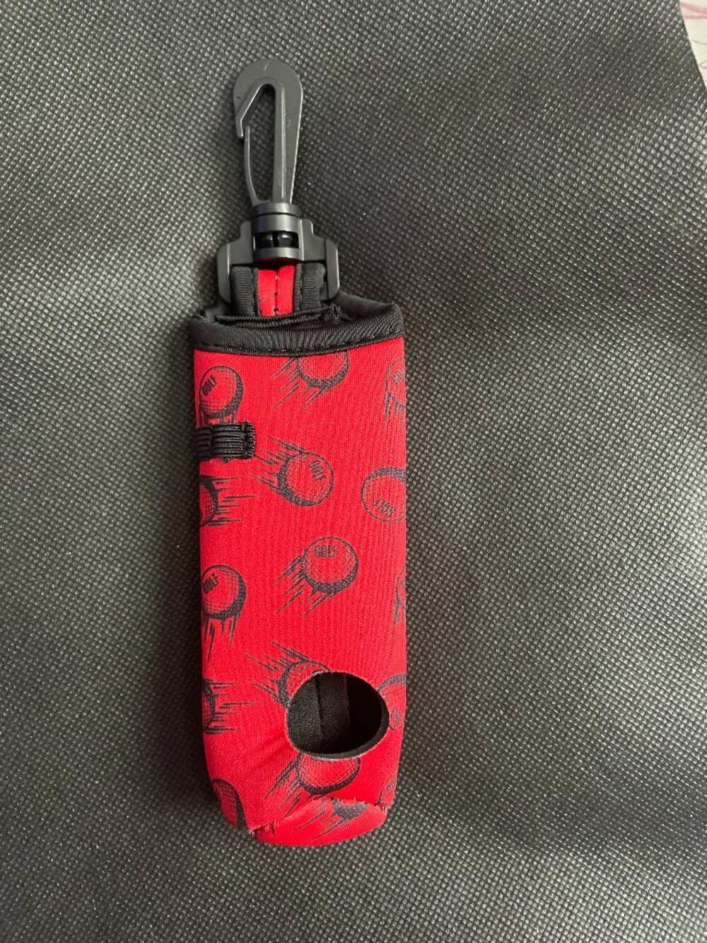 tee & golf ball holder (holds 3 tees and 3 golf balls)